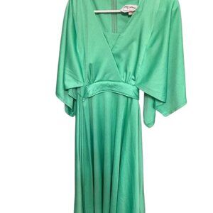 Yves Jernet for Bonwit Teller Vintage Green Maxi Dress | Size 6